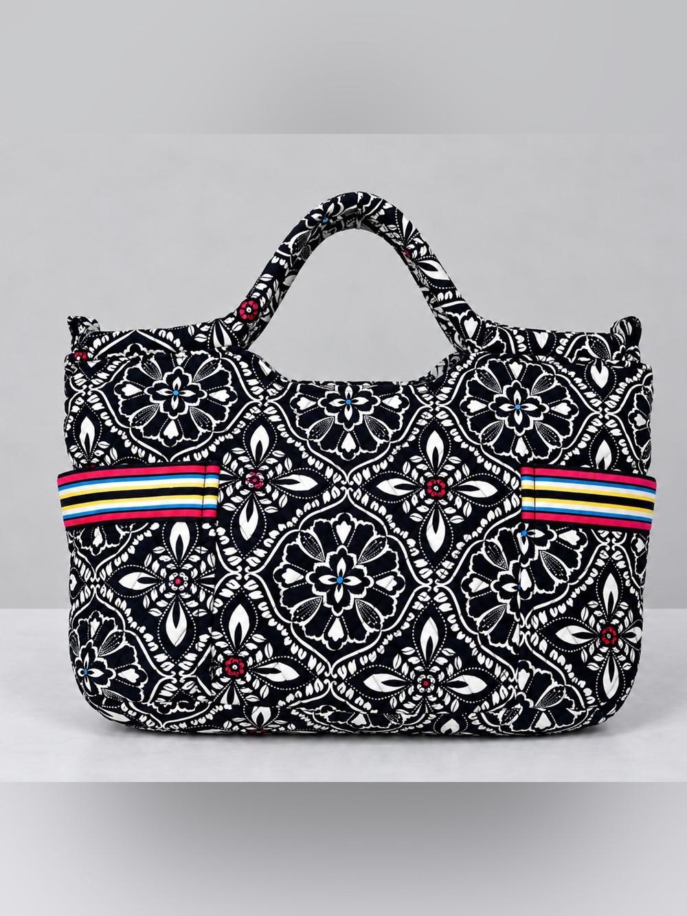 Vera Bradley Barcelona Bag Handbag Satchel Purse Floral Bohemian Retired Quilted